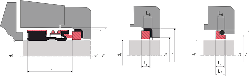 Торцевое уплотнение 2100S M 10 CAR/SIC/VITON в Екатеринбурге фото