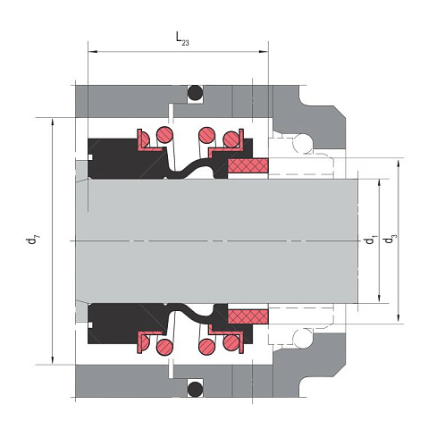 Торцевое уплотнение MG12-12 G60 BVPGG в Екатеринбурге фото
