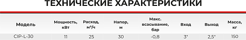 Самовсасывающий насос CIP-L-30-3